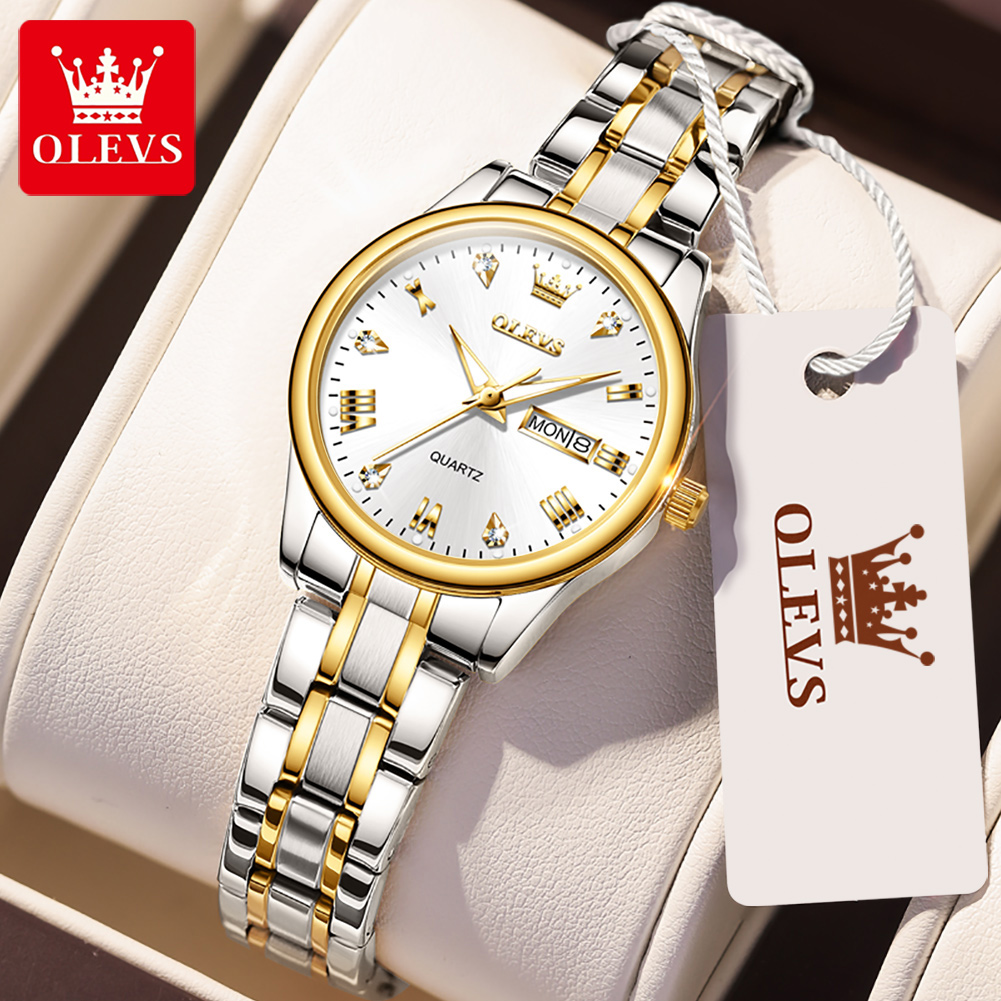 Stainless Bracelet Diver - OLEVS 5563 New Fashion Women orologio