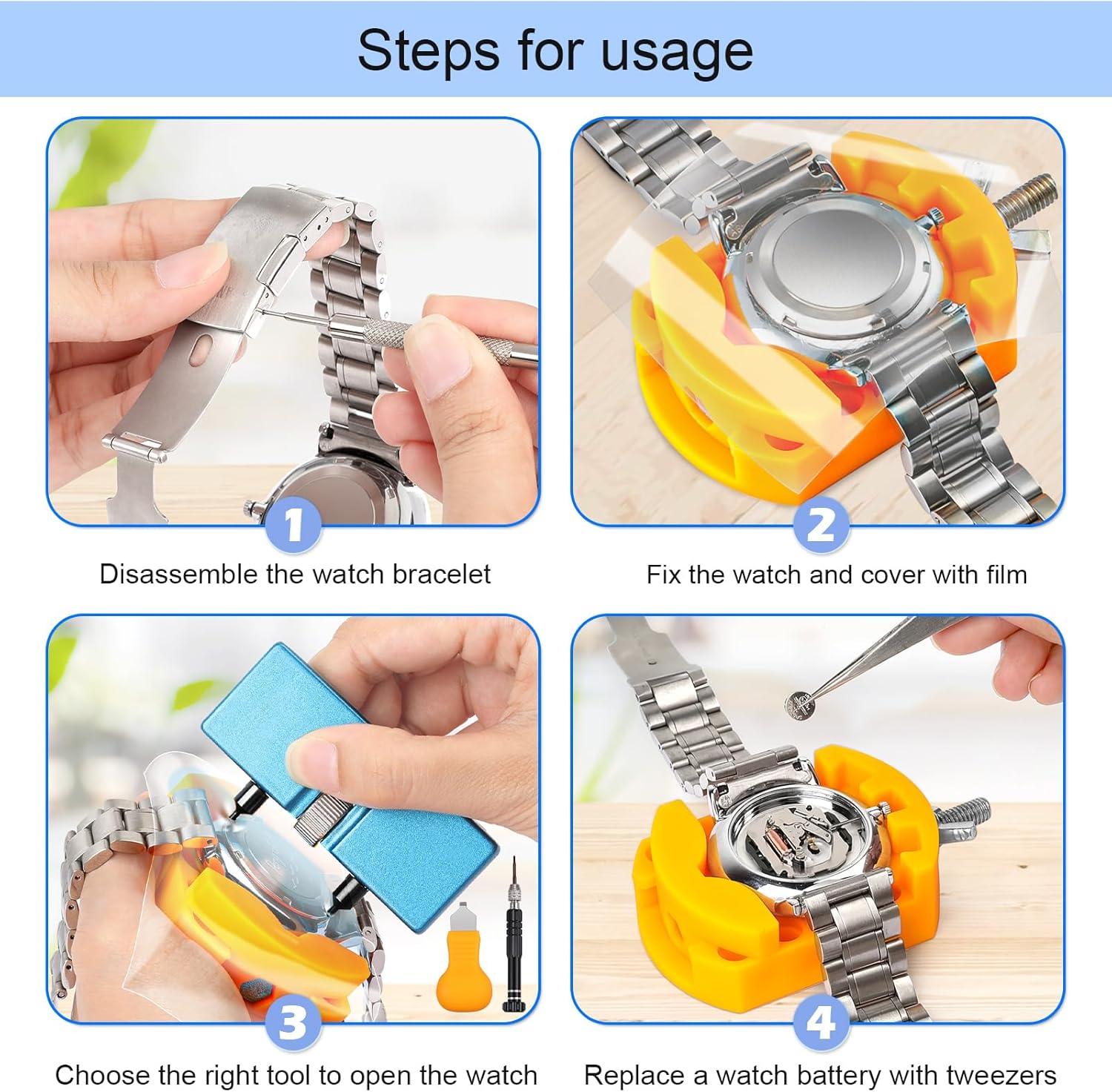 Kit di sostituzione della batt - Spring Bar Tool Set recensione e prezzo
